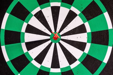 Premium Photo Dart Arrow In Bullseye Target On Dartboard