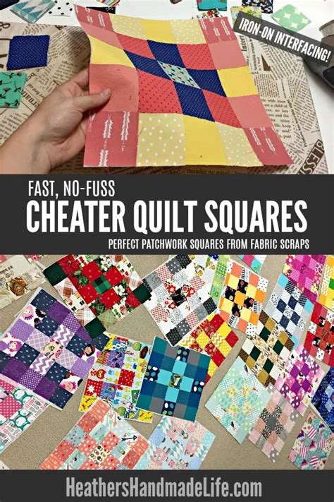 Easy Cheater Patchwork Quilt Squares Heather S Handmade Life