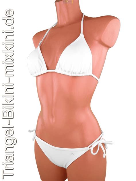 Bikini Triangel Wei Jetzt Separate Gr En Kaufen Mixkini Beachwear