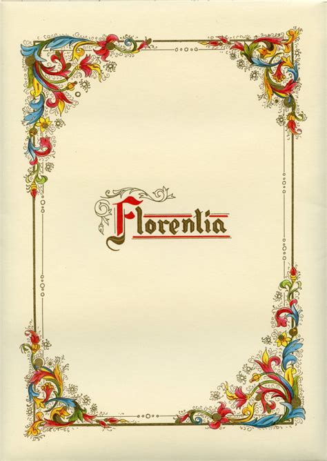 Florentine Stationary Italian Stationary Kartos Stationary