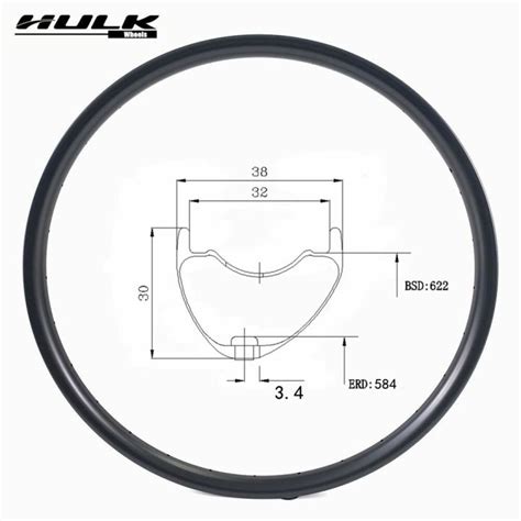 Hulkwheels Er Carbon Rim Light Weight Mm Wider Tubeless Ready For