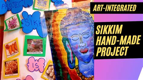 Sikkim Brochure Art Integrated Sikkim Hand Made Project Youtube