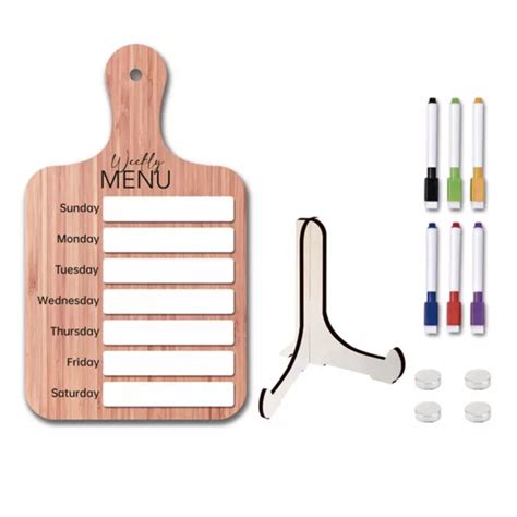 Planifiez Efficacement Vos Repas Avec Un Tableau De M Moire En Bois