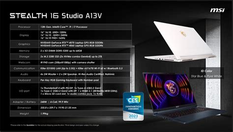 Sleek MSI Stealth 14 Studio and Stealth 16 Studio debut with the latest ...