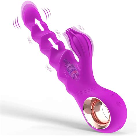 Thrusting Rabbit Vibrator Heating Tentacle Vibrating Dildo G Spot