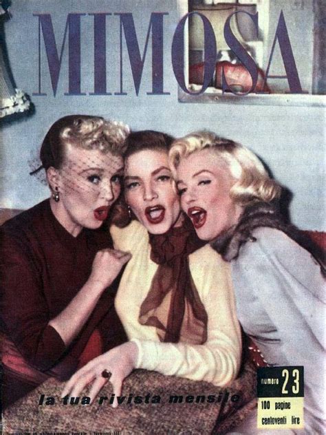 Mimosa Magazine January Italy Cover Photo Of Marilyn Monroe