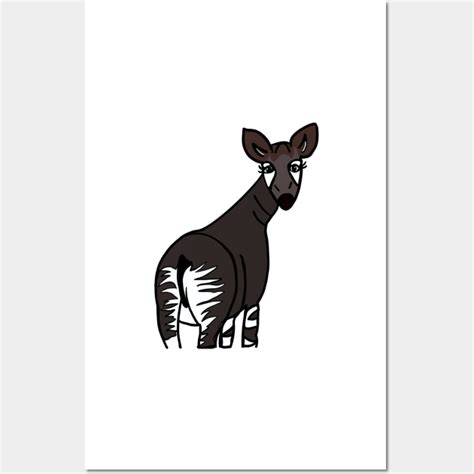 Okapi - cartoon style - Okapi - Posters and Art Prints | TeePublic