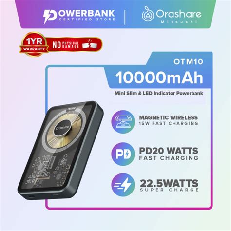 Orashare Otm Mah Transparent Mini Powerbank Scp W Super Fast