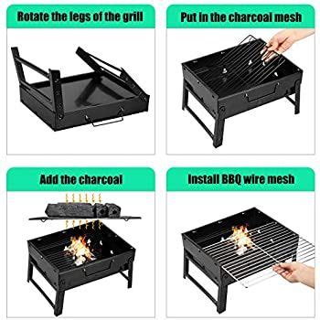 Uten Barbecue Portable Petit Barbecue Charbon De Table Domestique