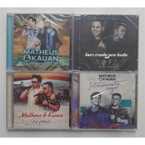 KIT 4 CDS MATHEUS KAUAN NA PRAIA VOL 1 VOL 2 INTENSAMENTE