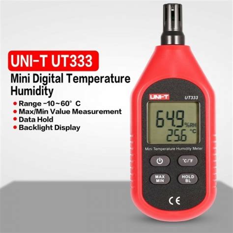 Hygrometer Thermometer Humidity Alat Ukur Suhu Kelembaban Udara UNI T