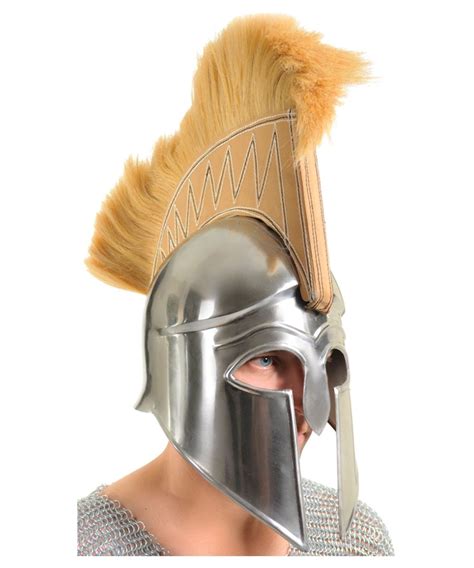 Greek Spartan Warrior Armor Helmet - Men Costume