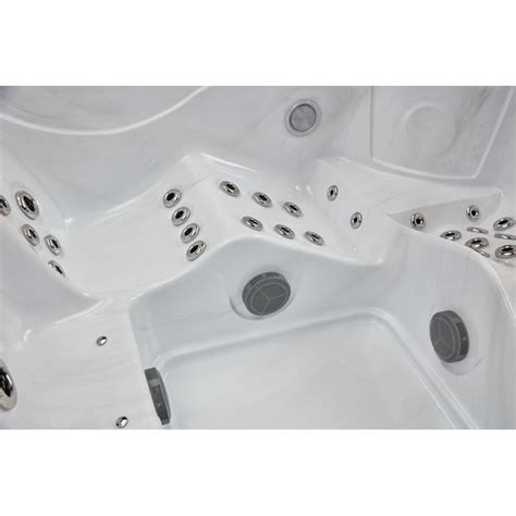 Luxury Spas 77 Jet Acrylic Square Hot Tub With Ozonator In Gray Wayfair