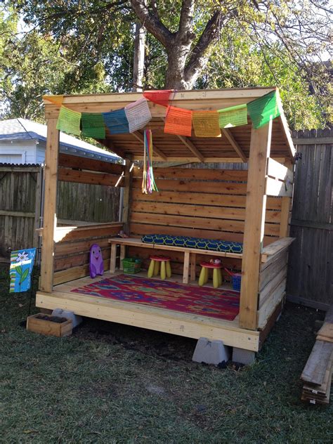 Thank You Pinterest This Is The Finished Simple Low Cost Playhouse