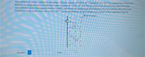 Solved Two isotopes of carbon, carbon-12 and carbon-13, have | Chegg.com 