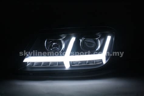 Proton Waja Projector H L Drl Led Audi Style Black Skyline Motorsport