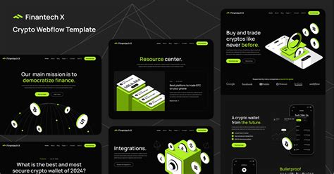 Fintech Webflow Template Finantech X Brix Templates