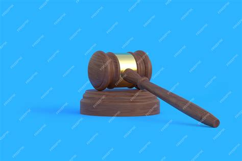 Premium Photo | Wood judge gavel on blue background payment for legal