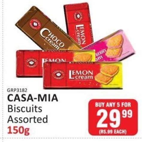 Casa Mia Biscuits Assorted 150g Offer At Kitkat Cash And Carry