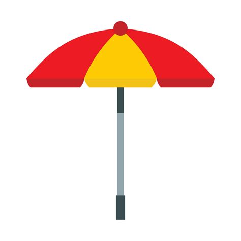 Sun Umbrella Icon Flat Style 15211440 Vector Art At Vecteezy