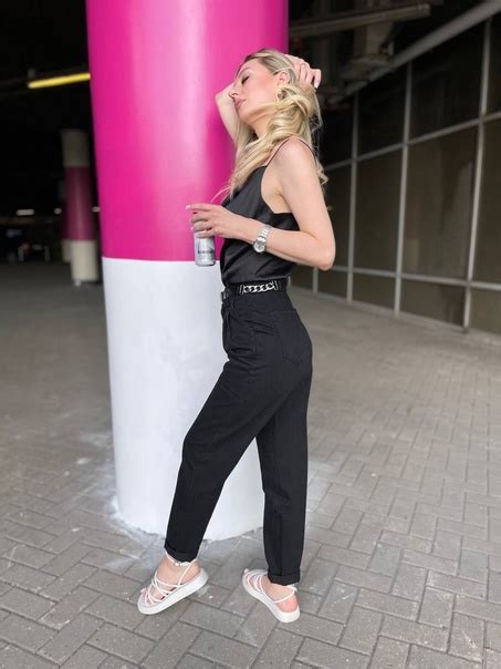 #442 Скидка! Джинсы слоуч в комплекте с ремешком Состав : cotton 100% ...