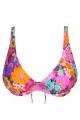PrimaDonna Swim Najac Plunge Bikini Top D G Cup FLORAL EXPLOSION Lace Lingerie