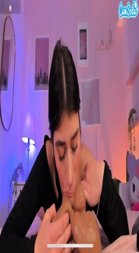 Latina Sloppy Dildo Blowjob