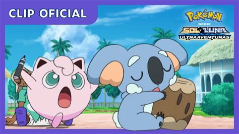 Komala durmiente Serie Pokémon Sol y Luna Ultraaventuras Clip