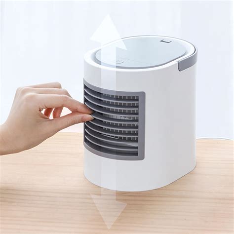 5v 3 Speeds Portable Air Cooler Usb Oval Air Conditioner Fan Mini Water