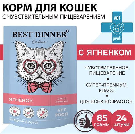 Влажный корм для кошек Best Dinner VET PROFI Gastro Intestinal кусочки ...