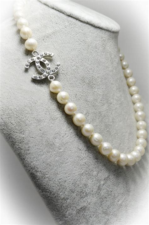 White Freshwater Pearl Necklace Beaded Natural Pearl And Etsy