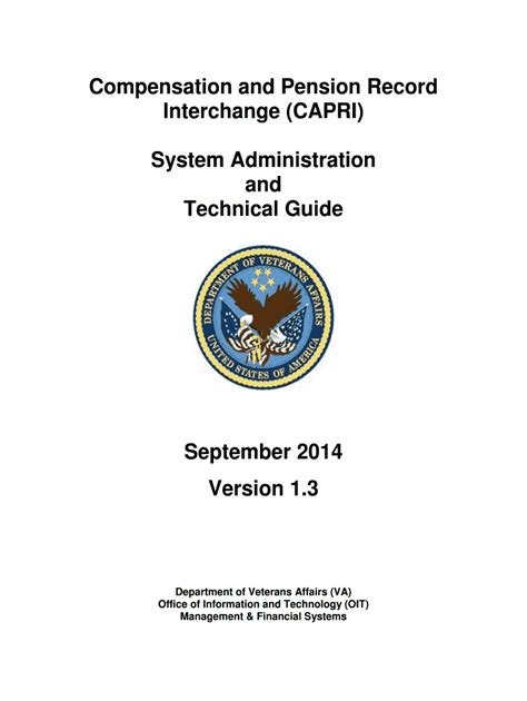 Fillable Online Compensation and Pension Record System Administration ... 