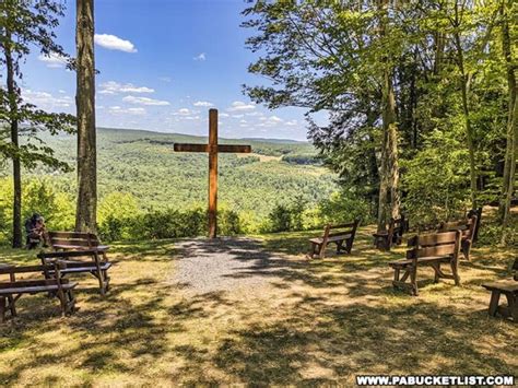 Visiting The Cross On The Hill In Elk County