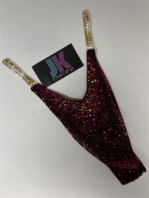 Red Bikini Competition IFBB NPC Bikini WBFF Etsy