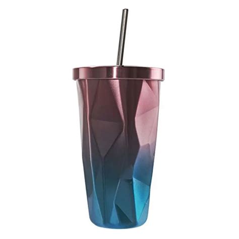 HOT SALE Stainless Steel Tumbler With Straw Hot And Cold Double Wall Drinking Cups Coffee Mugs