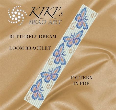 Loom Bracelet Pattern Bead Loom Pattern Butterfly Dream LOOM Bracelet