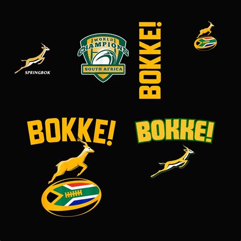 World Champs Springbok Bokke South Africa Rugby Png Digital Etsy New