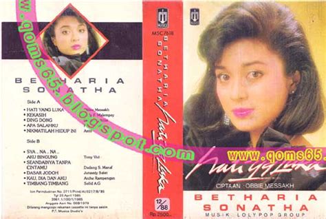 Tembang Kenangan Lama: BETHARIA SONATHA – (1988) Hati Yang Luka