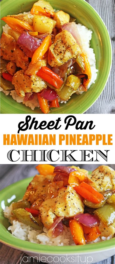 Sheet Pan Hawaiian Pineapple Chicken