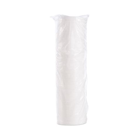 Plastic Lids Fits 8 Oz To 10 Oz Hot Cold Foam Cups Vented White 100 Pack 10 Packs Carton