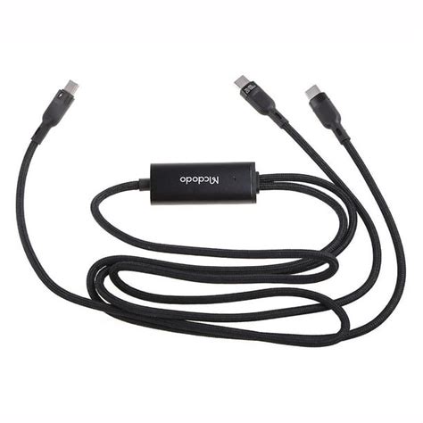 2 En 1 Usb C Al Tipo Cable Dual Del Teléfono Del Usb C Del Cargador De C Cable De Carga Rápido