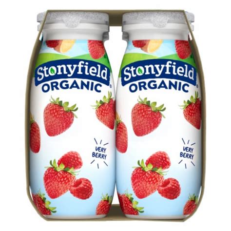 Stonyfield Organic Lowfat Yogurt Smoothies Very Berry 6 Ct Kroger