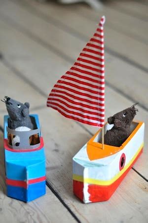 Preschool Crafts for Kids*: Earth Day Milk Carton Boats Craft