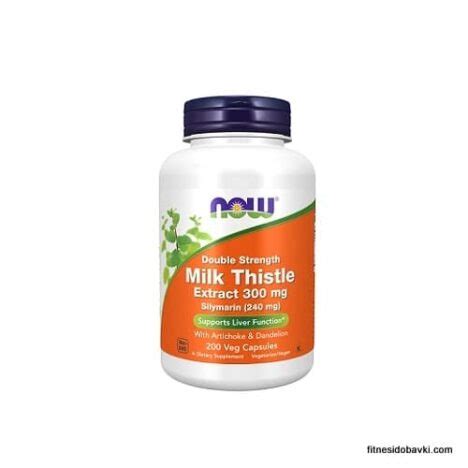 Now Milk Thistle Extract Double Strength 300 Mg Fitnesidobavki