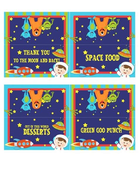 Free Outer Space Party Printables From Lil Monkeys Designs Space