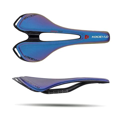 Kocevlo Full Carbonfiber Leather Fiber Road Mountain Bike Saddle Seat