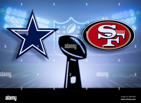 SAN FRANCISCO, USA, JANUARY 18, 2023: Dallas Cowboys vs. San Francisco 49ers. NFL Divisional ...