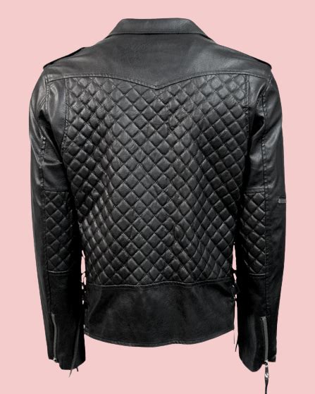 Mens Vegan Leather Jacket Airborne Jacket