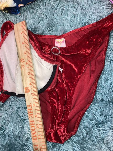 Rare Vintage Venus Rhinestone Hi Cut Bikini Sexy Play Gem