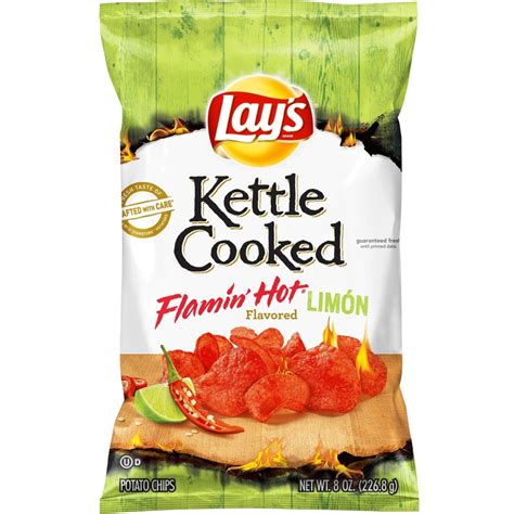 Lay S Kettle Flamin Hot Limon Potato Chips Oz Shipt